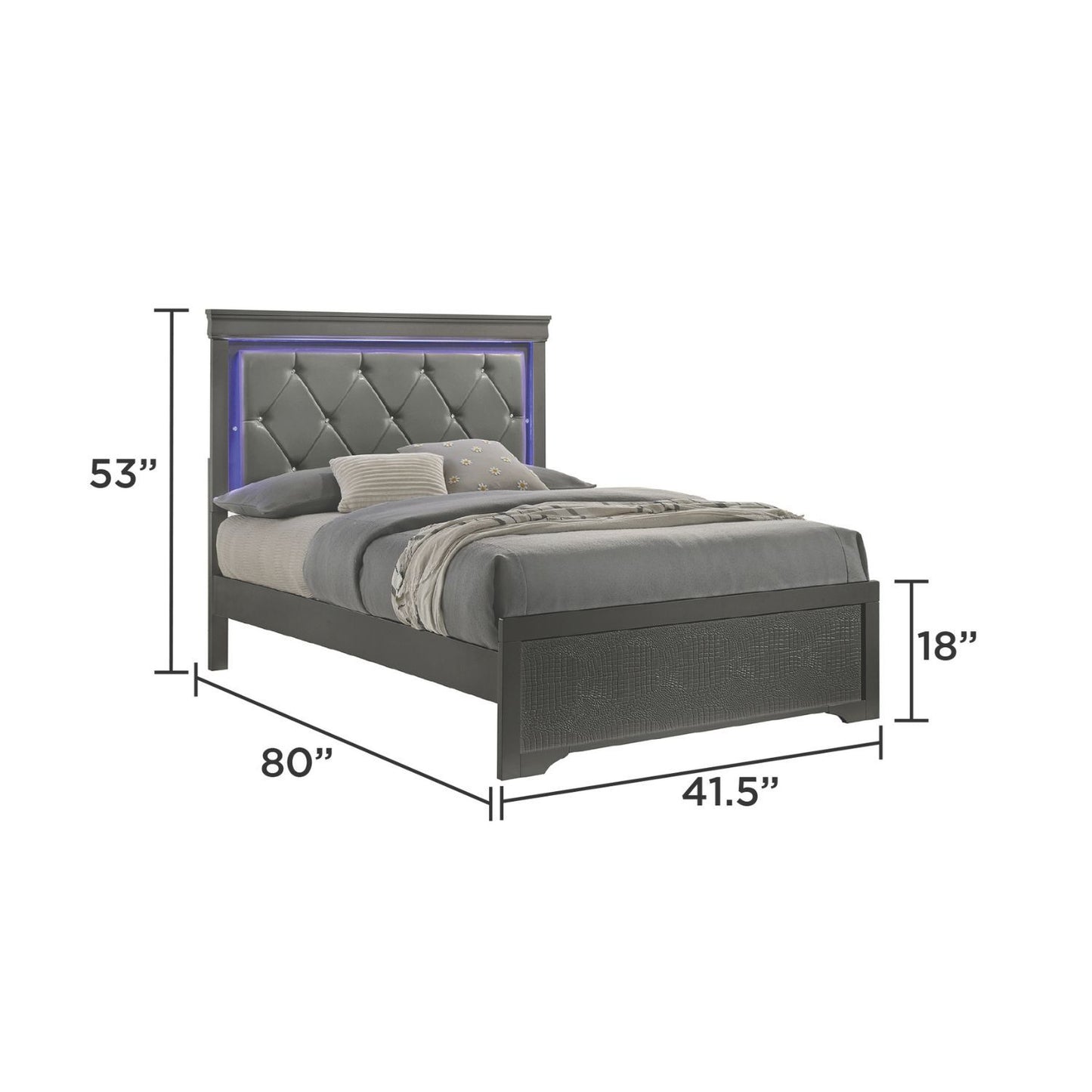 Blaze - Bed With LED Headboard - The Sleep Loft - Online Mattress Showroom NYC