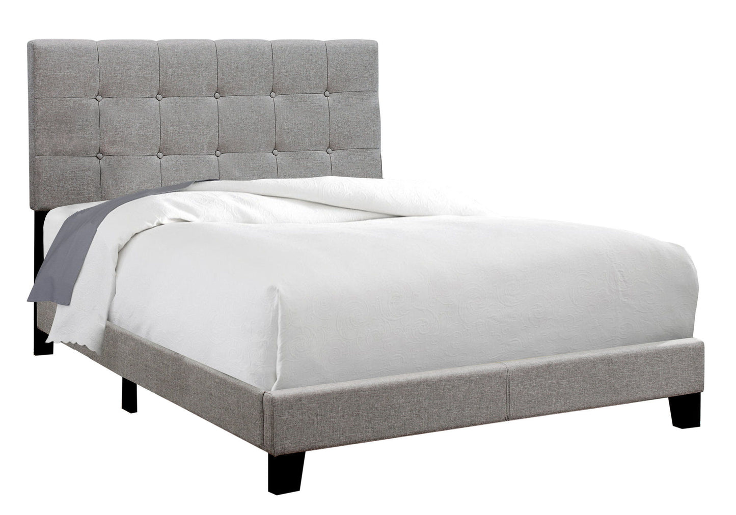 Bed, Upholstered, Frame Only, Transitional - The Sleep Loft - Online Mattress Showroom NYC