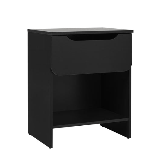 Modern Minimalist 1 Drawer Nightstand With Cubby - The Sleep Loft - Online Mattress Showroom NYC