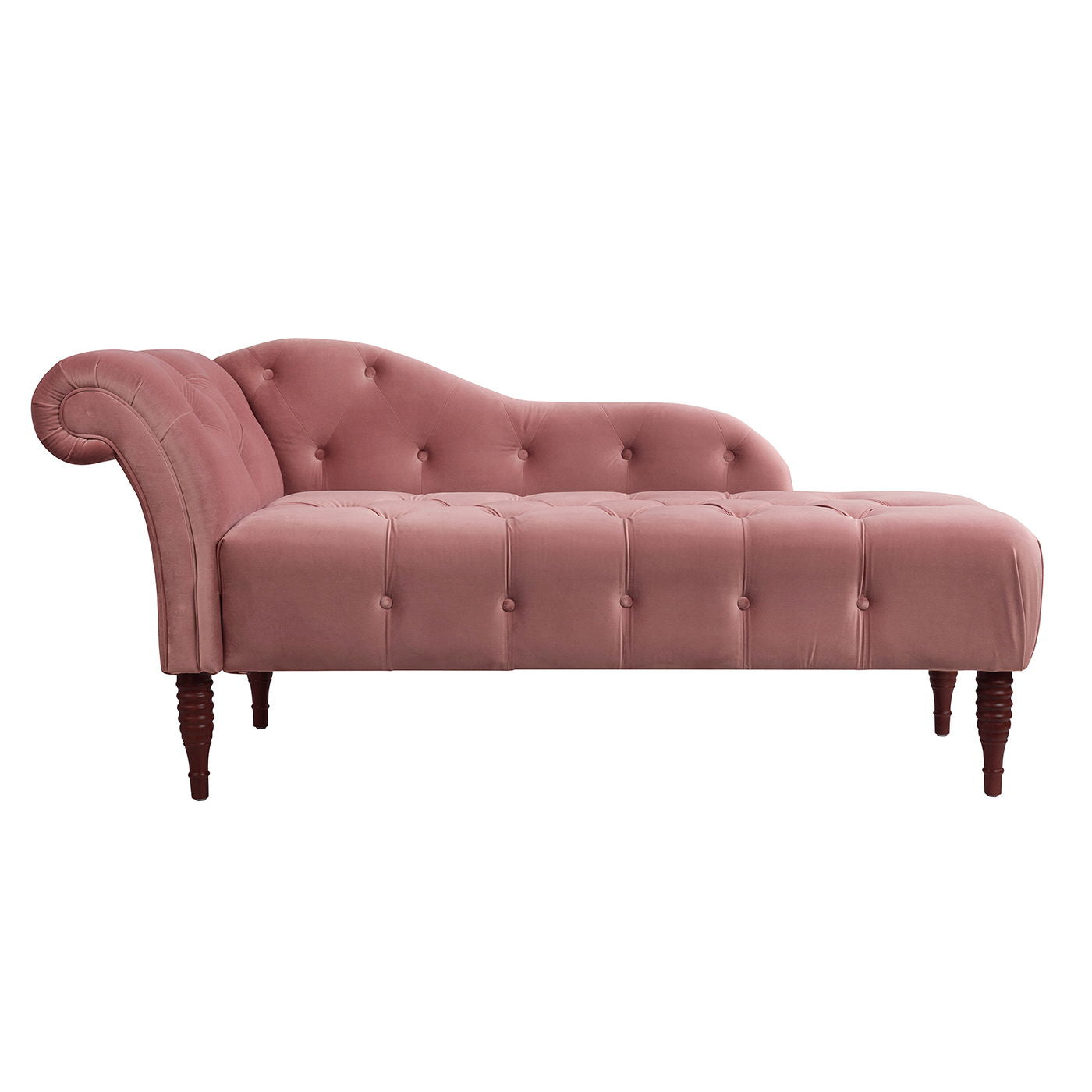 Samuel - Tufted Roll Arm Chaise Lounge - The Sleep Loft - Online Mattress Showroom NYC
