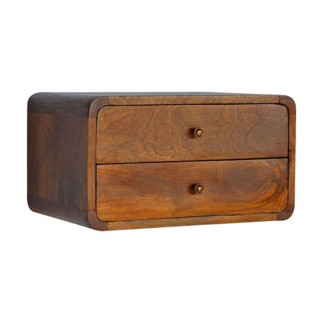 Curved Wall Mounted Bedside Nightstand - The Sleep Loft - Online Mattress Showroom NYC