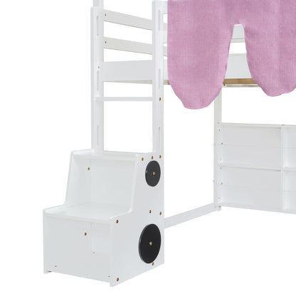 Loft Bed With House Shaped Frame And Tent - The Sleep Loft - Online Mattress Showroom NYC