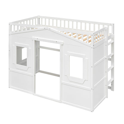 House Loft Bed With Ladder - The Sleep Loft - Online Mattress Showroom NYC