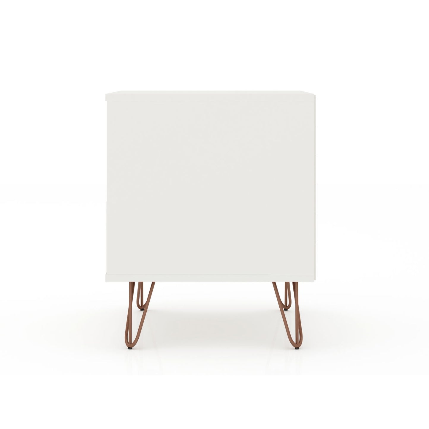 Rockefeller - Nightstand With 1 Drawer - White - The Sleep Loft - Online Mattress Showroom NYC