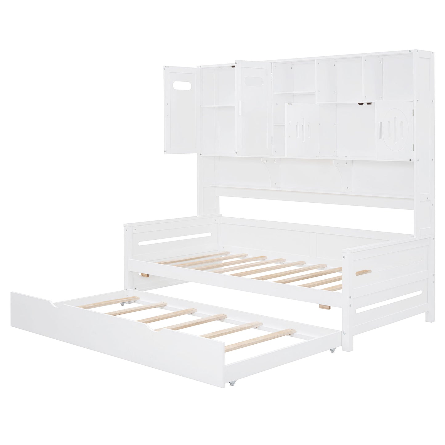 Daybed With All-In-One Cabinet And Shelf - The Sleep Loft - Online Mattress Showroom NYC