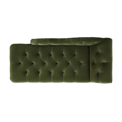 Samuel - Tufted Roll Arm Chaise Lounge - The Sleep Loft - Online Mattress Showroom NYC