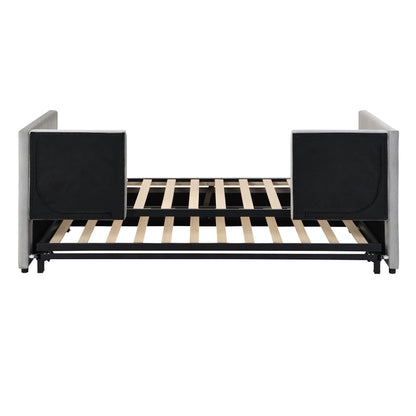 Twin Size Upholstered Daybed With Pop Up Trundle - The Sleep Loft - Online Mattress Showroom NYC