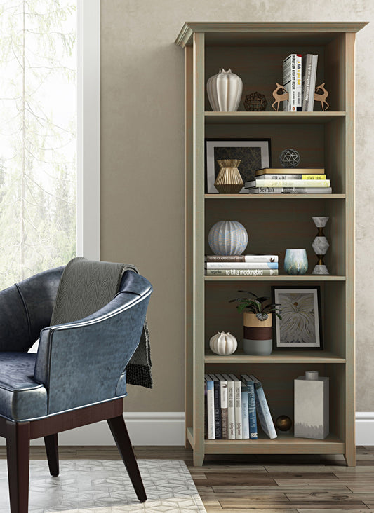 Amherst - 5 Shelf Bookcase, Handcrafted - The Sleep Loft - Online Mattress Showroom NYC