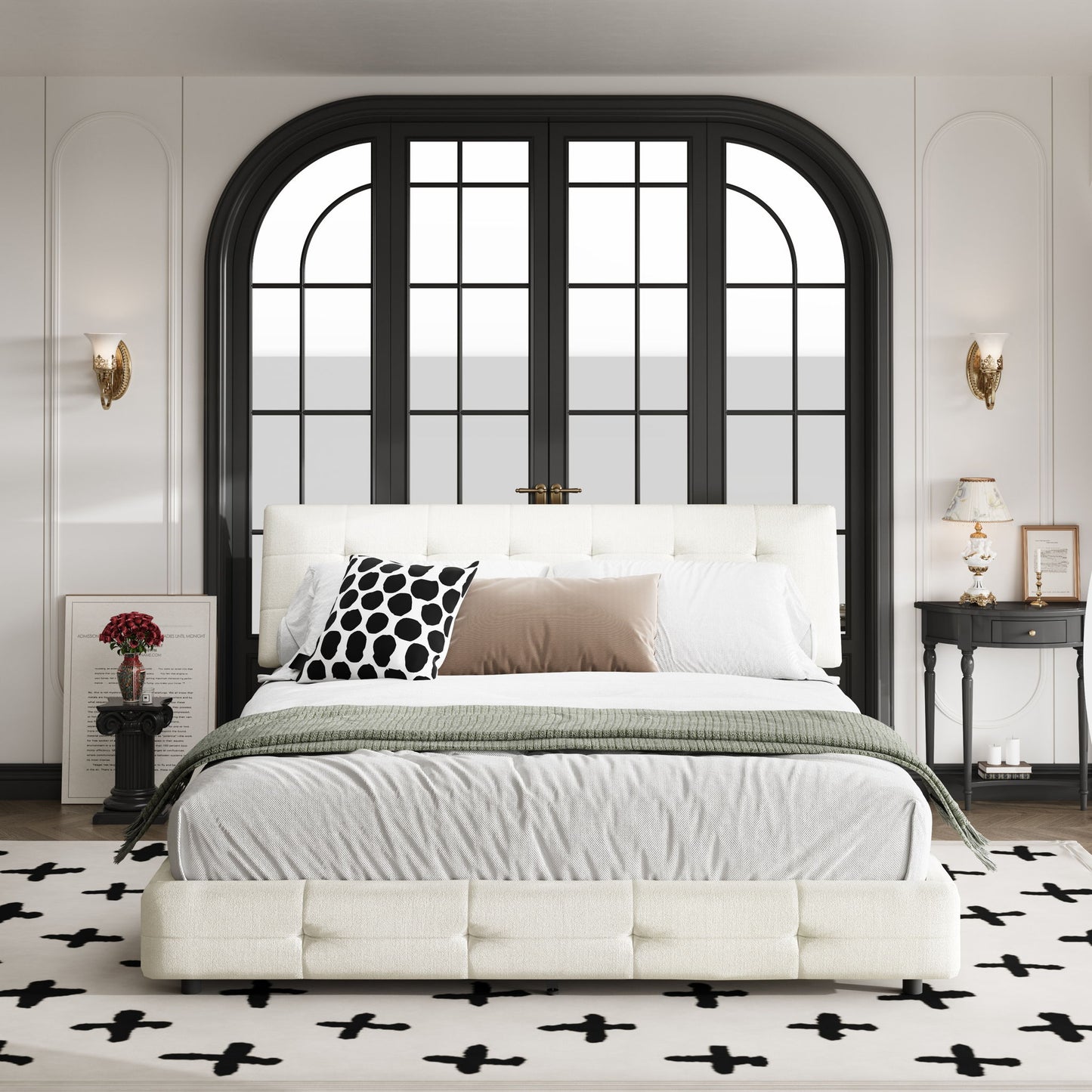 Tufted Headboard With Extra-Large Ultra-Soft Cloud Pillow Design - The Sleep Loft - Online Mattress Showroom NYC