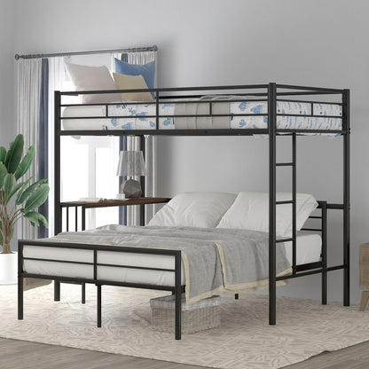 Bunk Bed With Desk, Ladder And Quality Slats For Bedroom - The Sleep Loft - Online Mattress Showroom NYC