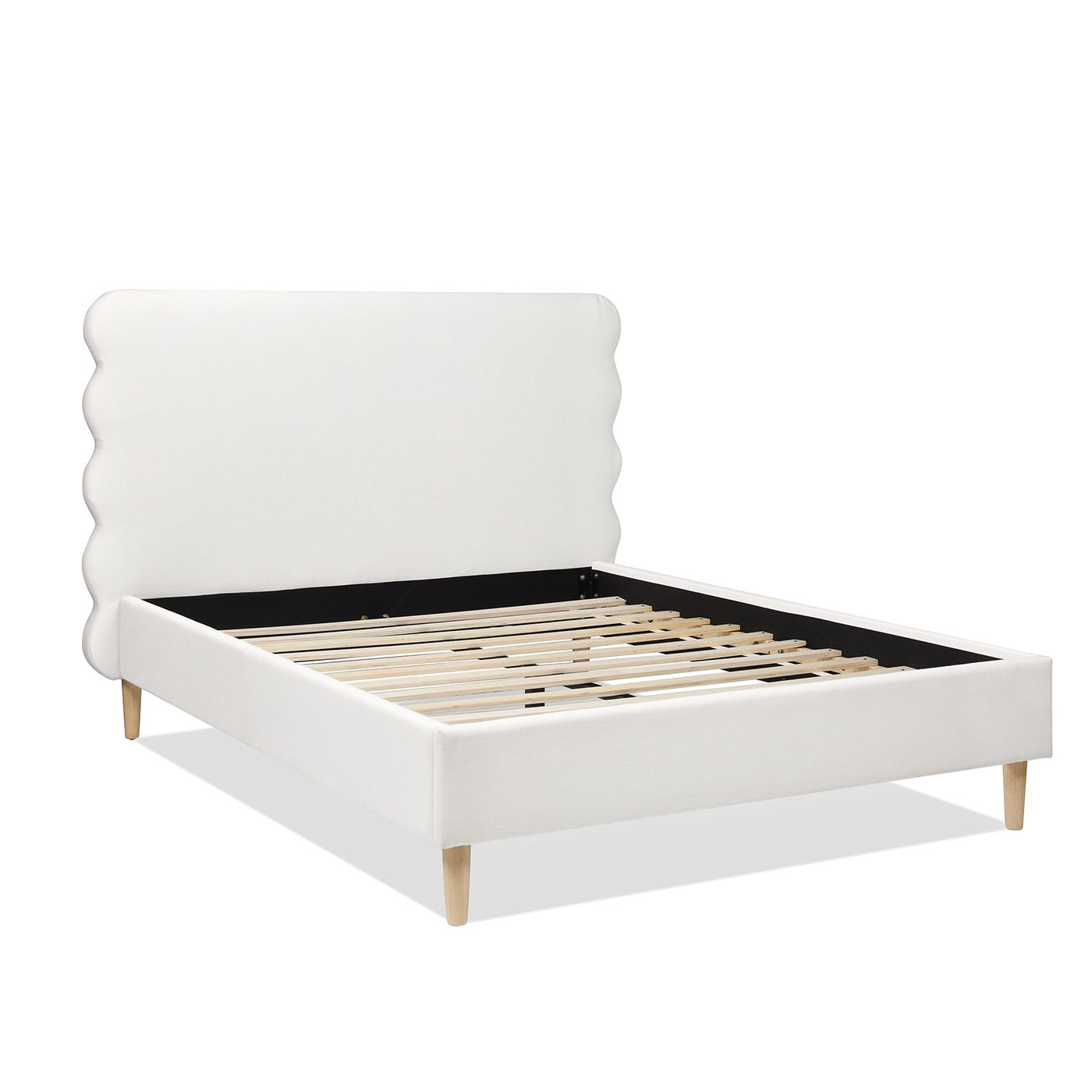 Stockholm - Modern Wavy Headboard Platform Bed - The Sleep Loft - Online Mattress Showroom NYC