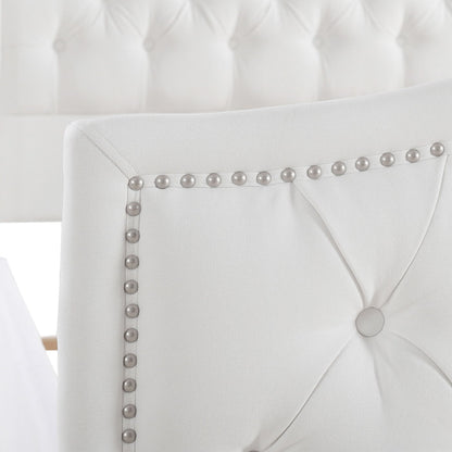 Marcella - Upholstered Shelter Headboard Bed Set - The Sleep Loft - Online Mattress Showroom NYC