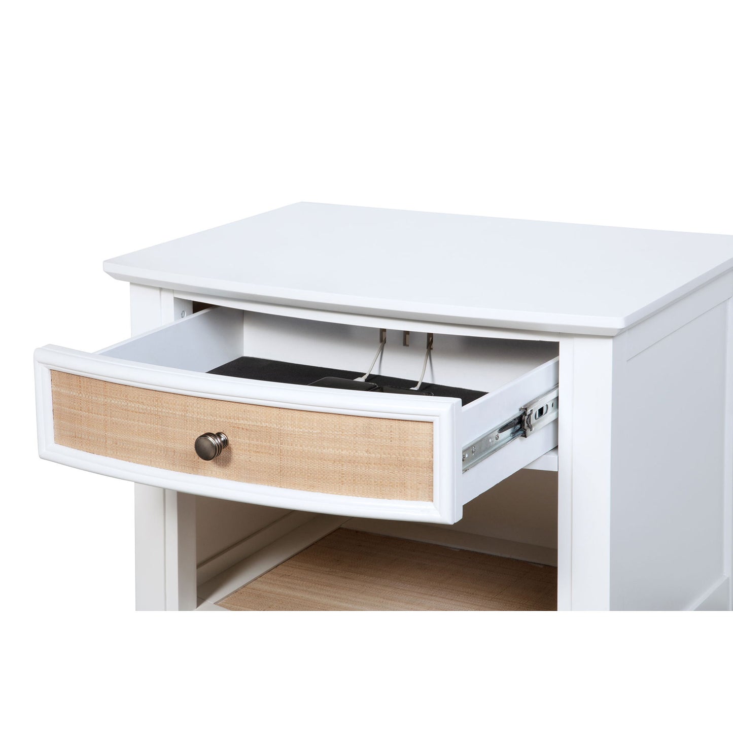 Talia - 1 Drawer Nightstand - White - The Sleep Loft - Online Mattress Showroom NYC