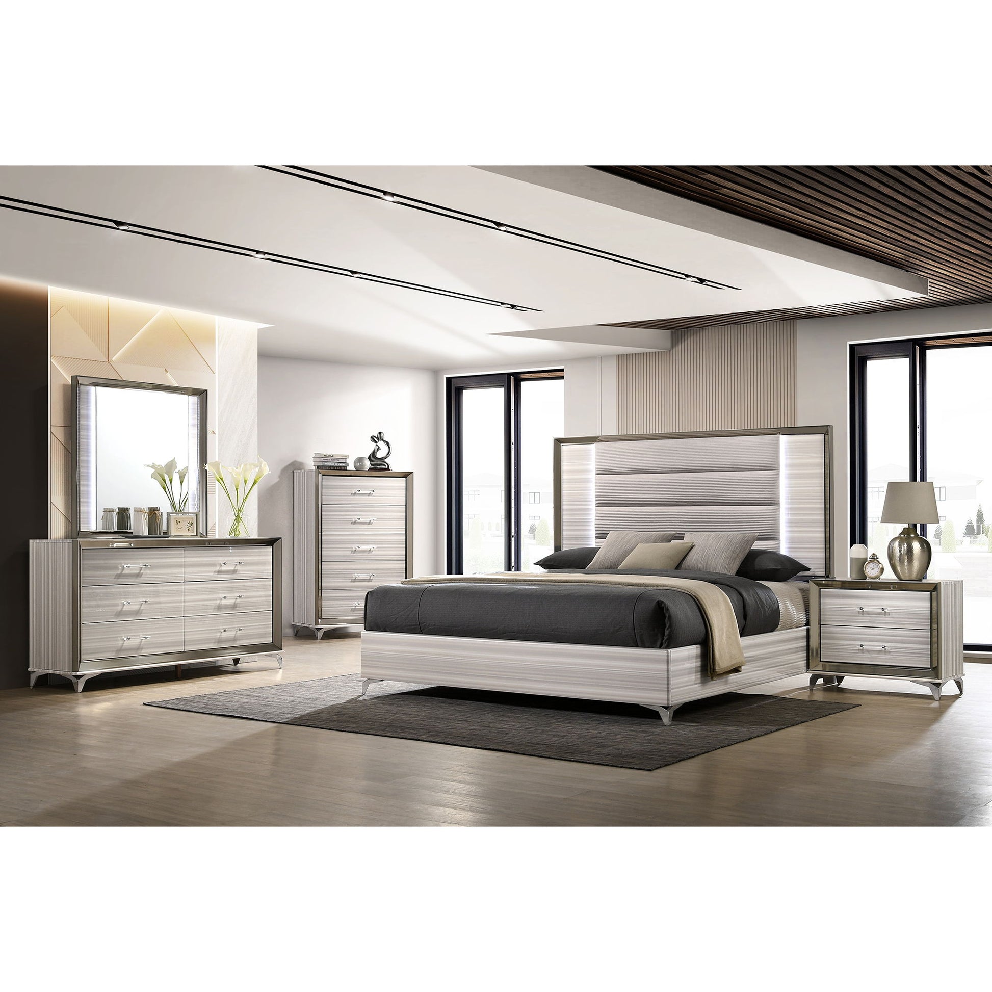 Star - Nightstand - White - The Sleep Loft - Online Mattress Showroom NYC