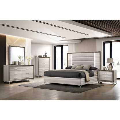 Star - Nightstand - White - The Sleep Loft - Online Mattress Showroom NYC