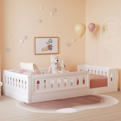 Platform Bed With Guardrail - The Sleep Loft - Online Mattress Showroom NYC