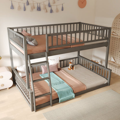 Bunk Bed With Ladder And Guardrails - The Sleep Loft - Online Mattress Showroom NYC