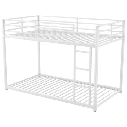 Metal Bunk Bed, Low Bunk Bed With Ladder - The Sleep Loft - Online Mattress Showroom NYC