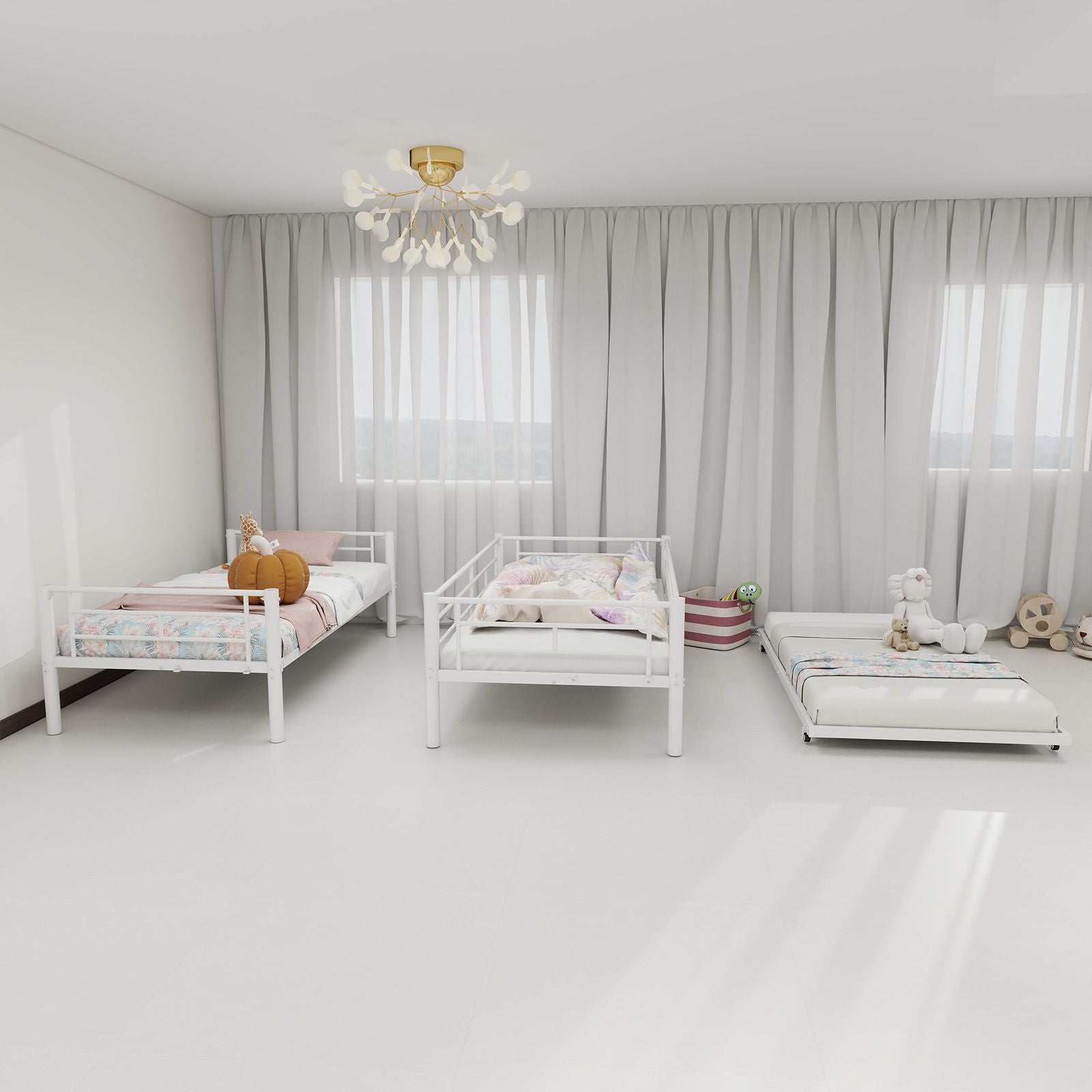 Bunk Bed For Kids, Convertible Frame With Ladders & Guardrail - The Sleep Loft - Online Mattress Showroom NYC
