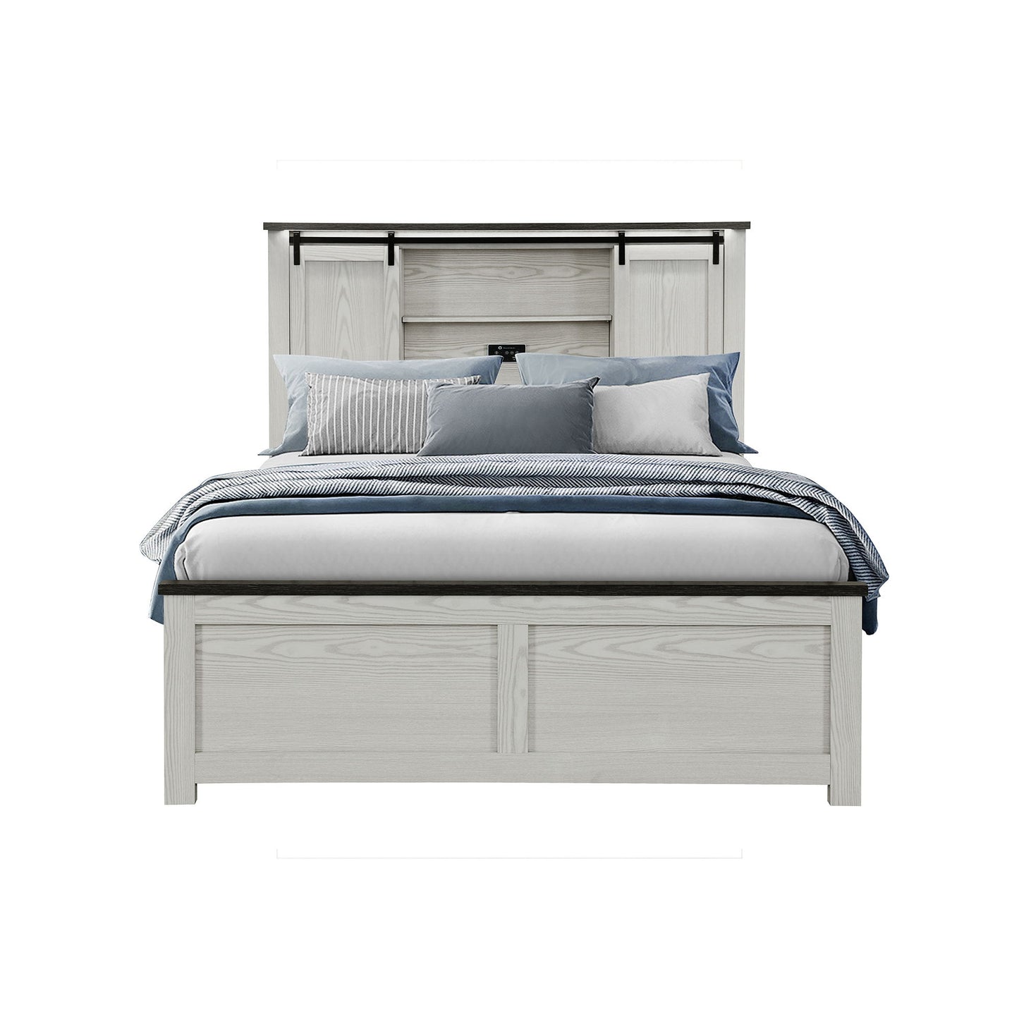Avery - Bed With Bookcase Headboard - The Sleep Loft - Online Mattress Showroom NYC
