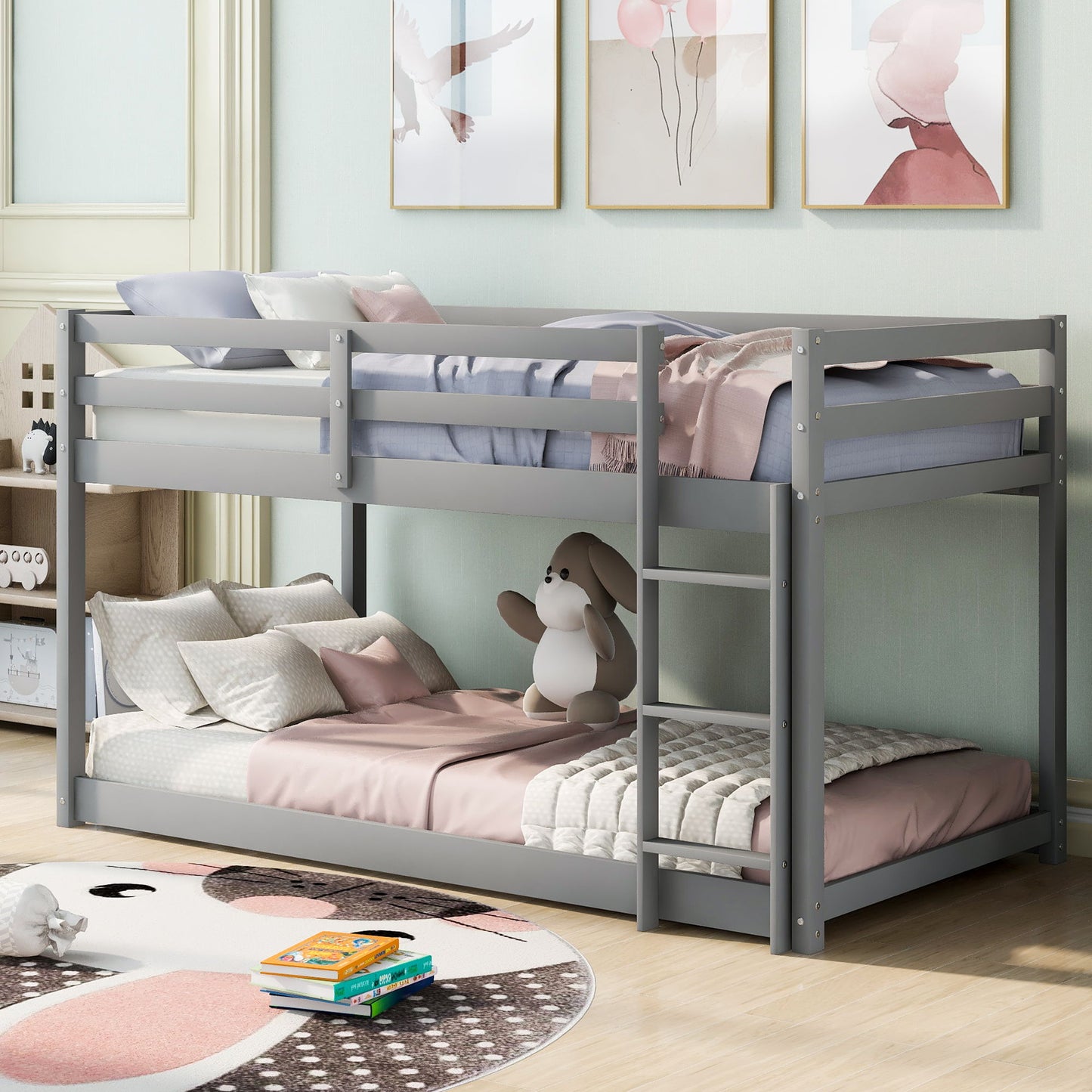 Floor Bunk Bed With Ladder - The Sleep Loft - Online Mattress Showroom NYC