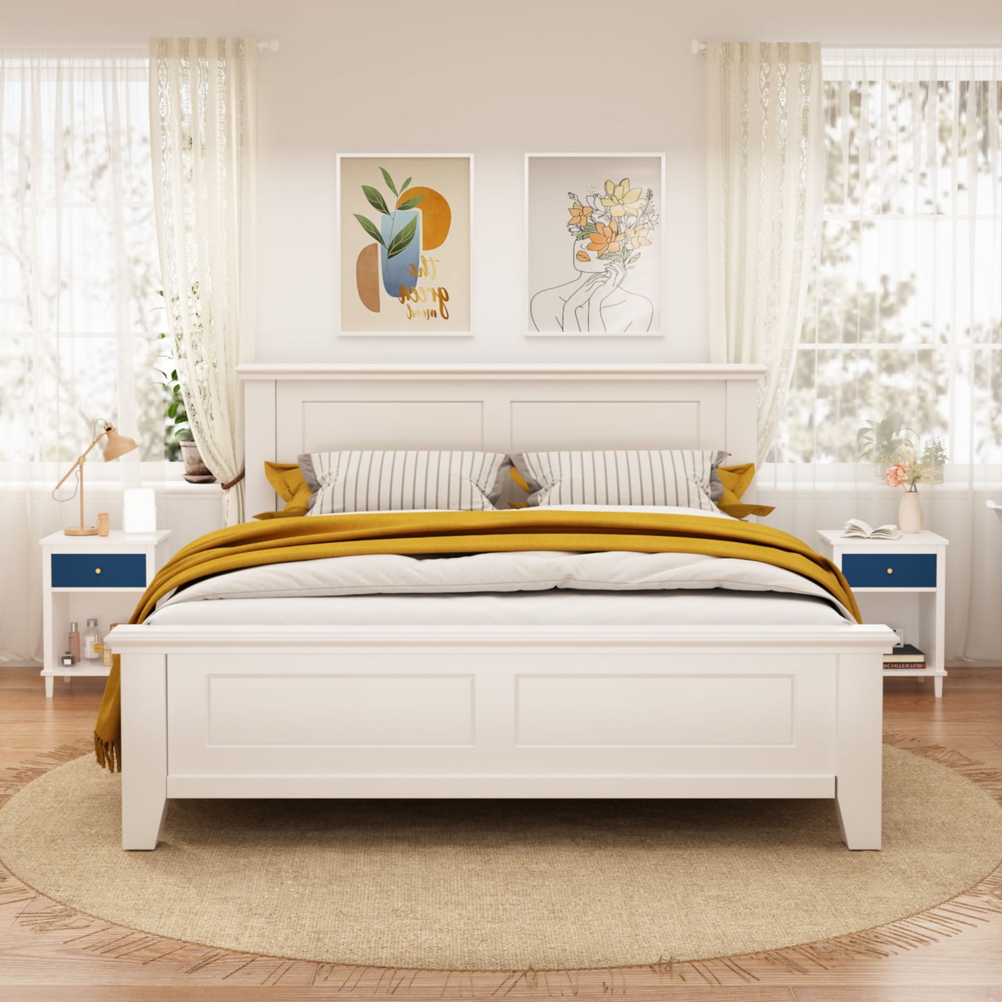 Nightstand With 1 Drawer 1 Shelf - The Sleep Loft - Online Mattress Showroom NYC