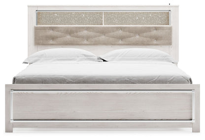 Altyra - King Bookcase Panel Bed - White - The Sleep Loft - Online Mattress Showroom NYC
