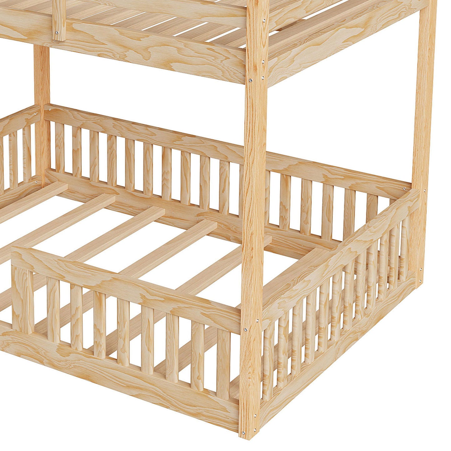 Stylish Bunk Bed With Ladder And Guardrails - The Sleep Loft - Online Mattress Showroom NYC
