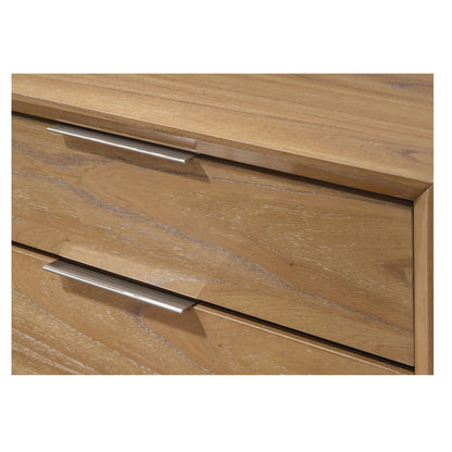 1 Piece 2 Drawer Nightstand - Natural Wood - The Sleep Loft - Online Mattress Showroom NYC