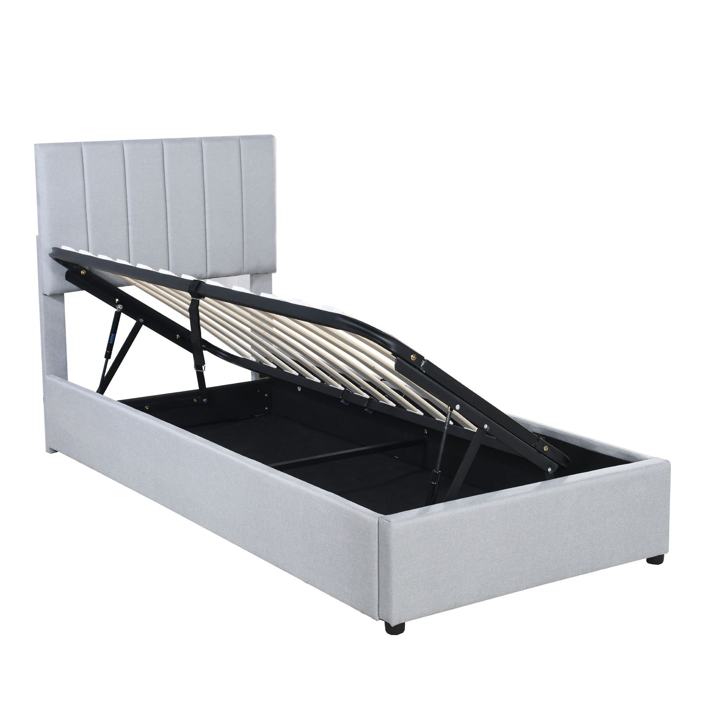 Upholstered Platform Bed With A Hydraulic Storage System - The Sleep Loft - Online Mattress Showroom NYC