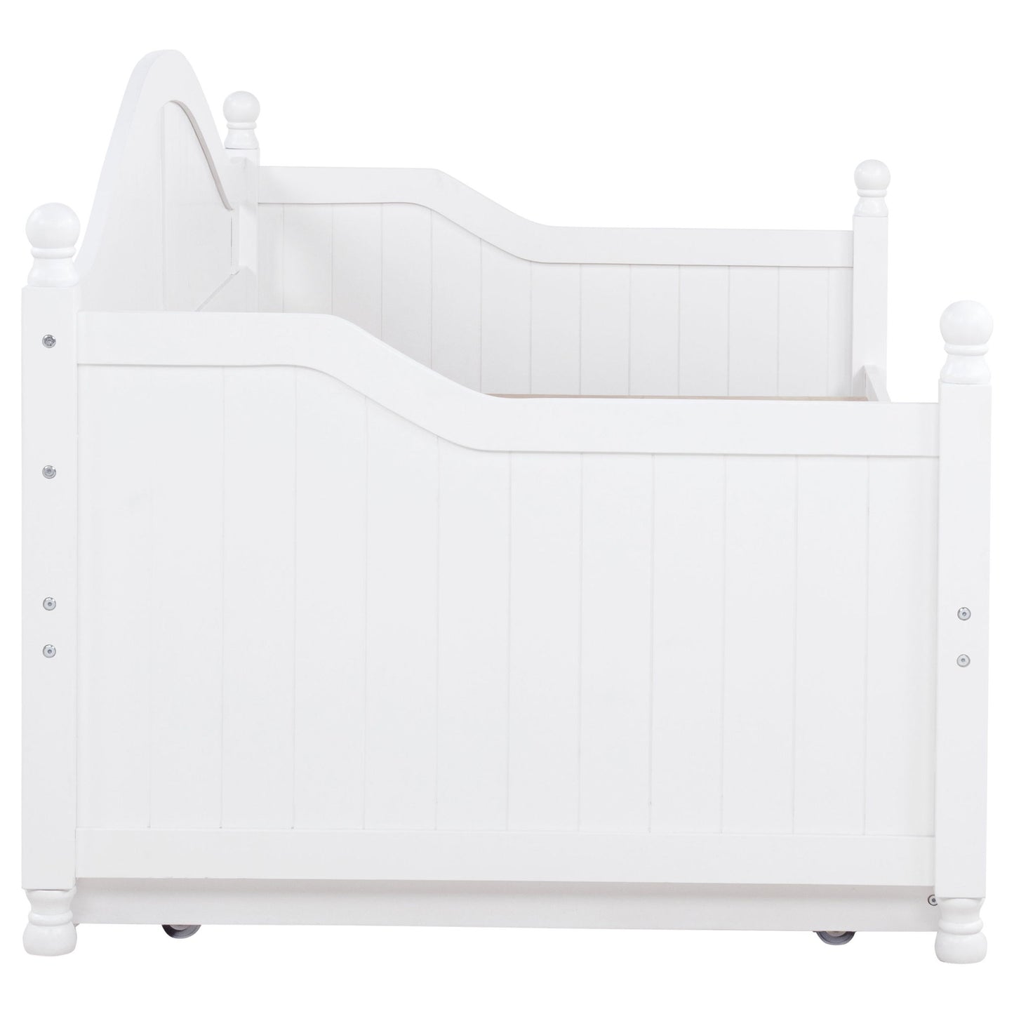 Twin Daybed With Trundle Storage Bed - White - The Sleep Loft - Online Mattress Showroom NYC