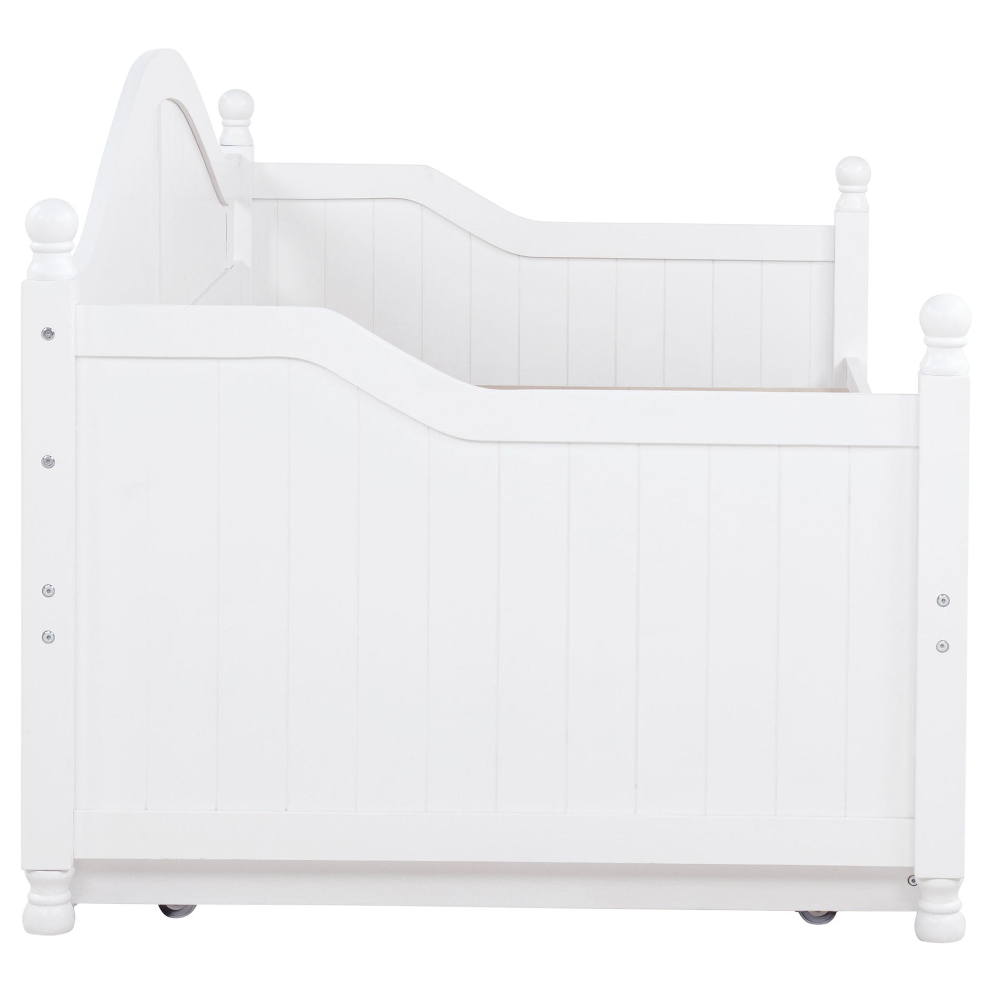 Twin Daybed With Trundle Storage Bed - White - The Sleep Loft - Online Mattress Showroom NYC