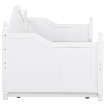 Twin Daybed With Trundle Storage Bed - White - The Sleep Loft - Online Mattress Showroom NYC