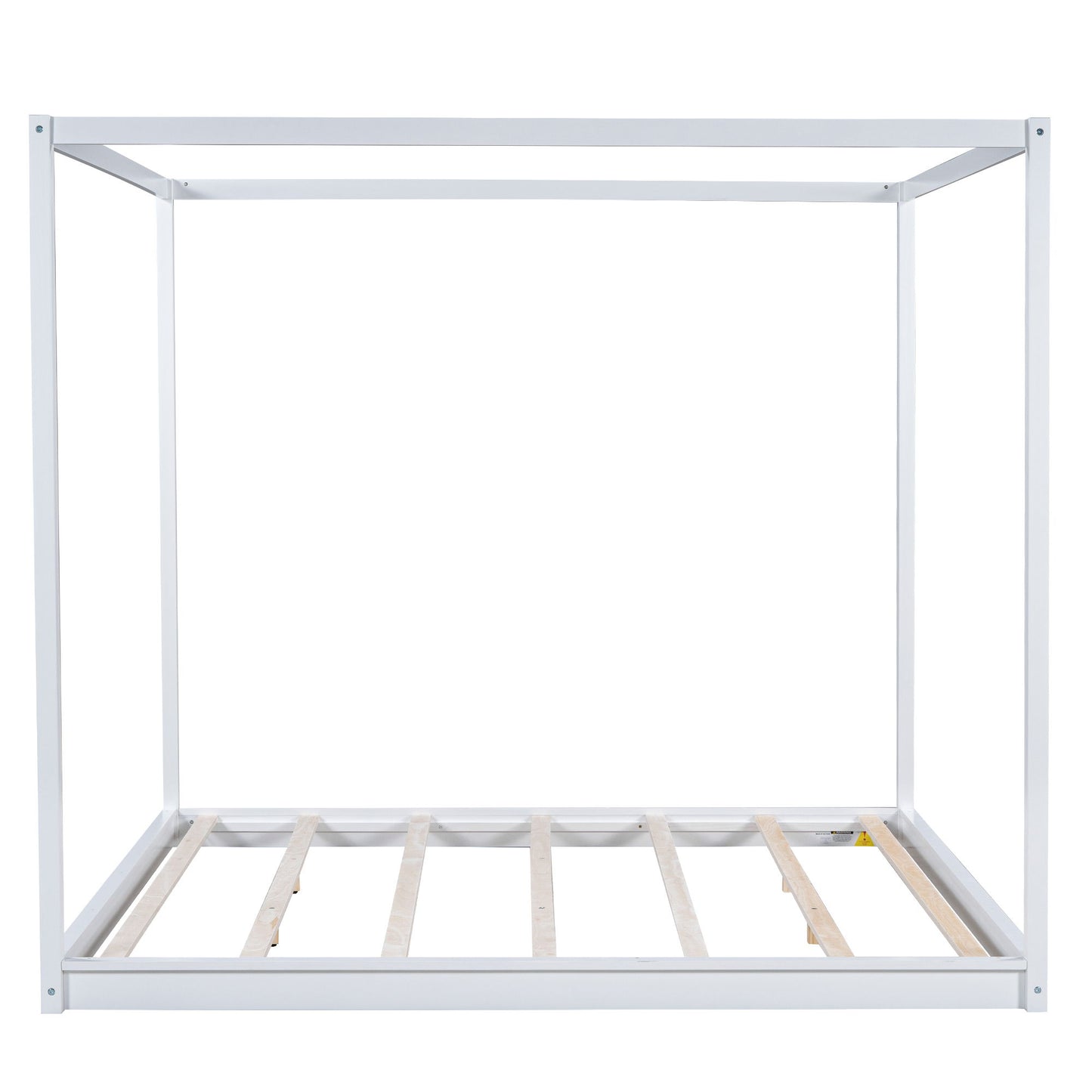 Wood Canopy Platform Bed With Support Legs And Airflow Slats - The Sleep Loft - Online Mattress Showroom NYC