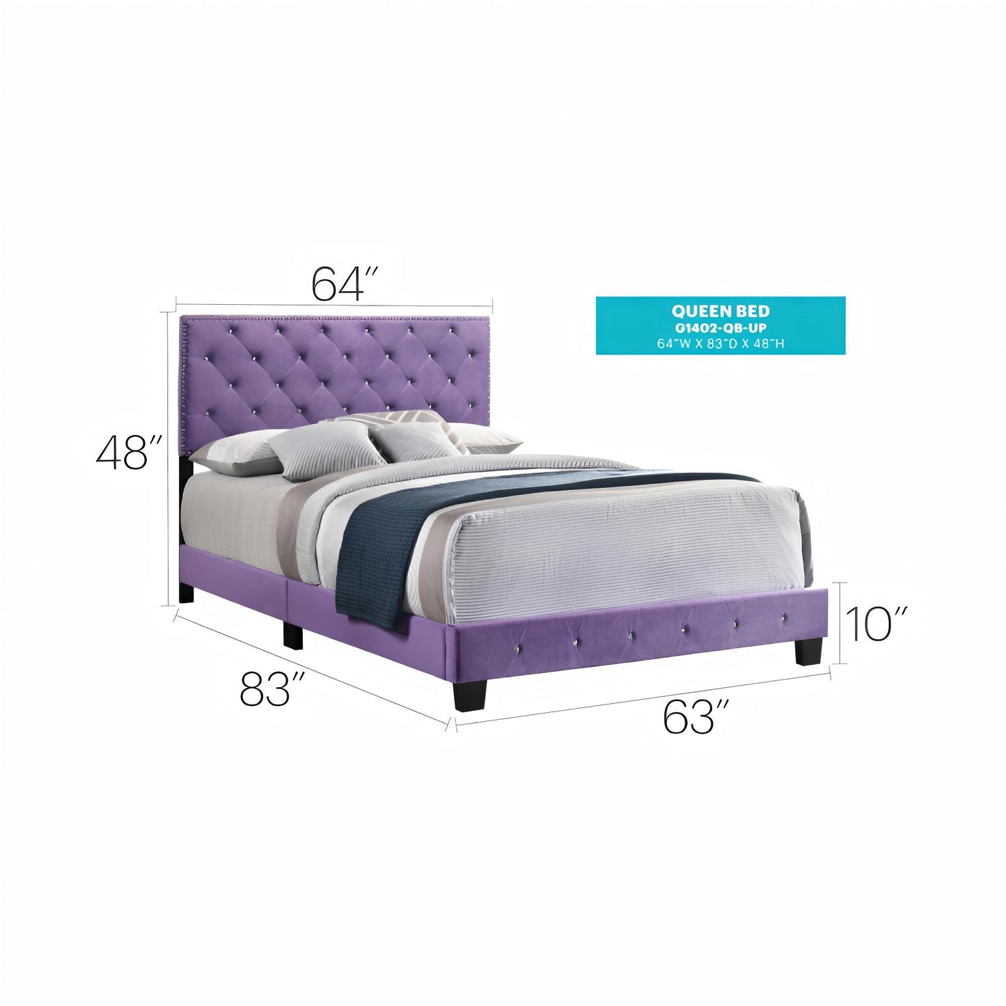 Luxurious Upholstered Bed - The Sleep Loft - Online Mattress Showroom NYC