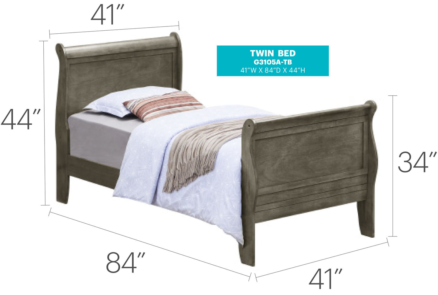 Panel Sleigh Bed - The Sleep Loft - Online Mattress Showroom NYC