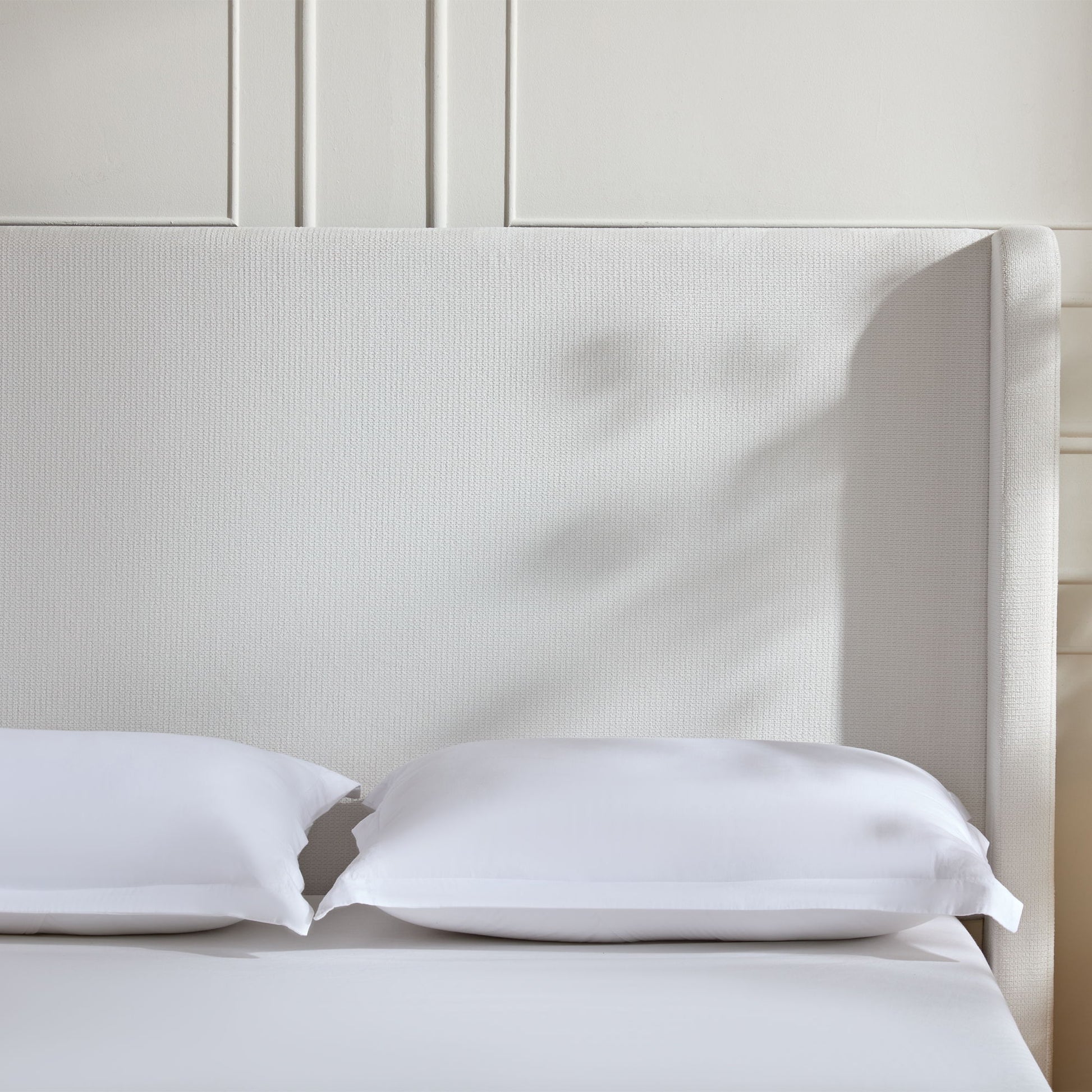 Harper - Tall Headboard Upholstered Bed / High Headboard / Elegant Simplicity / No Box Spring Needed - The Sleep Loft - Online Mattress Showroom NYC