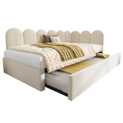 Upholstered Daybed With Metal Slatted Base - The Sleep Loft - Online Mattress Showroom NYC