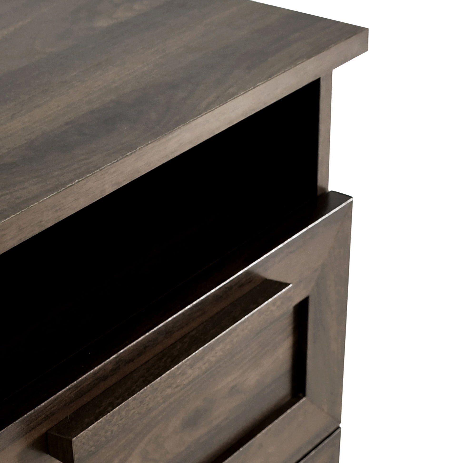 Broxon - Rustic Drawer Nightstand - The Sleep Loft - Online Mattress Showroom NYC