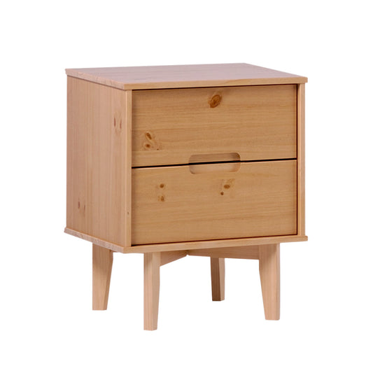 2 Drawer Nightstand - Natural Pine - The Sleep Loft - Online Mattress Showroom NYC