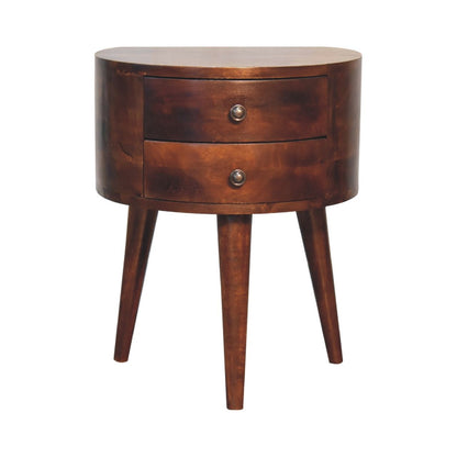 Odyssey - Tripod Bedside Table - Chestnut - The Sleep Loft - Online Mattress Showroom NYC