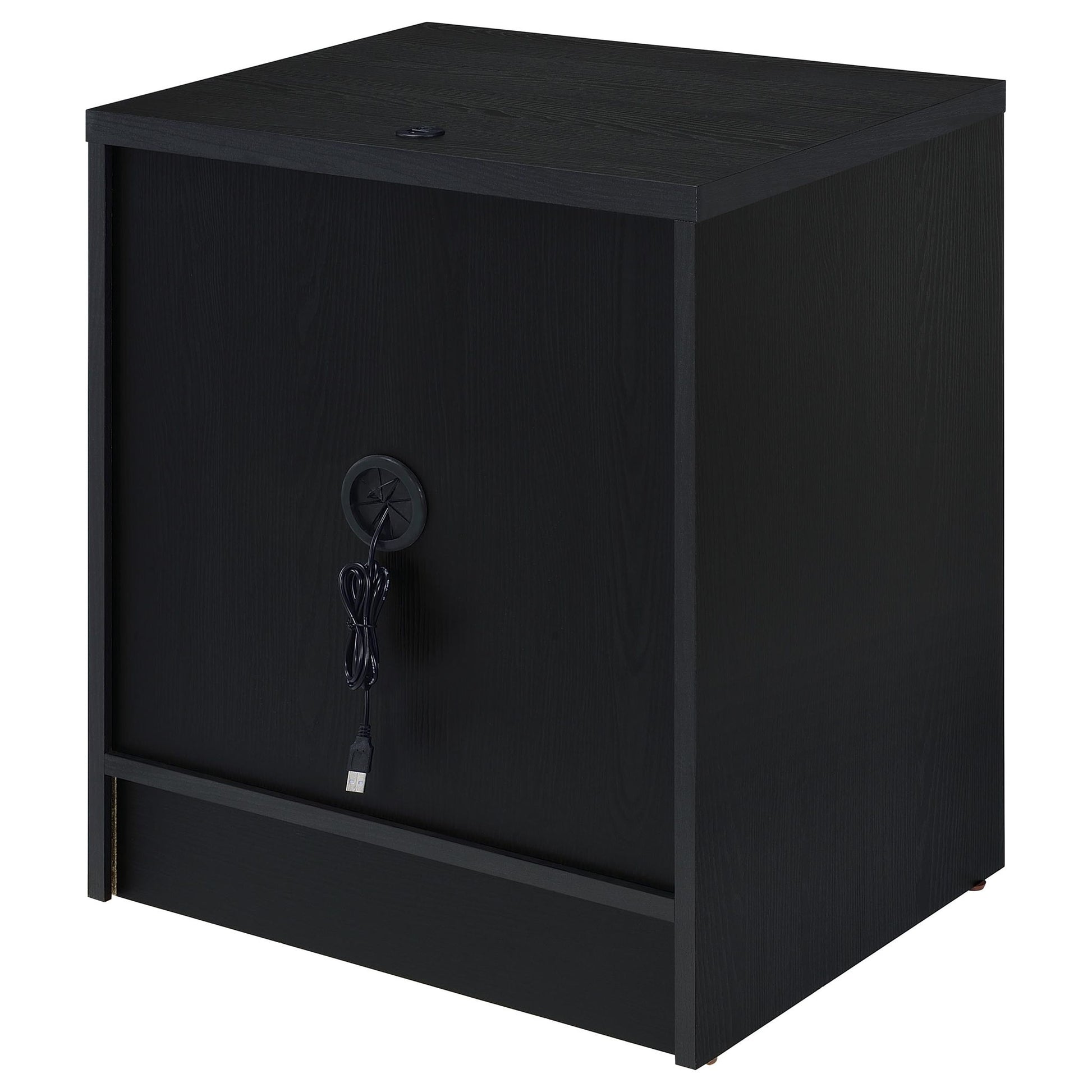 Geary - 2 Drawer Nightstand With LED Lights And USB Charging Ports - The Sleep Loft - Online Mattress Showroom NYC