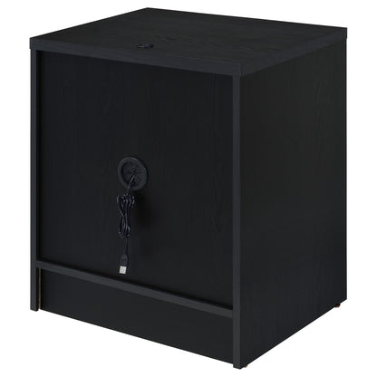 Geary - 2 Drawer Nightstand With LED Lights And USB Charging Ports - The Sleep Loft - Online Mattress Showroom NYC