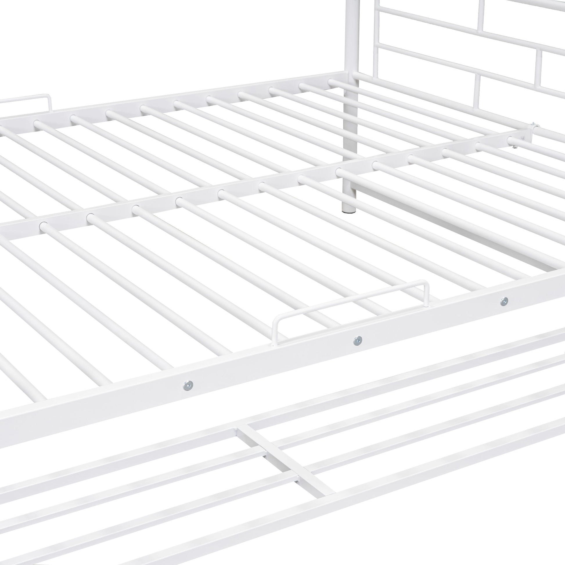 Metal Bunk Bed With Shelf And Guardrails - The Sleep Loft - Online Mattress Showroom NYC