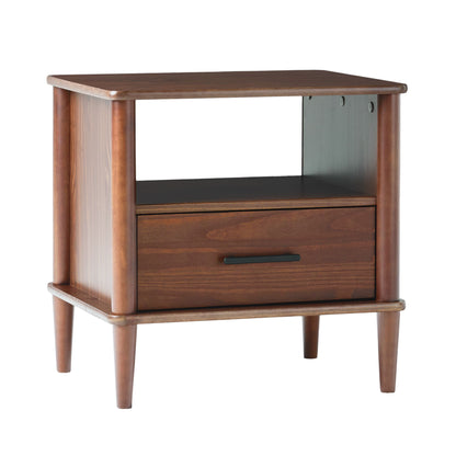 Transitional Solid Wood Spindle Nightstand - The Sleep Loft - Online Mattress Showroom NYC