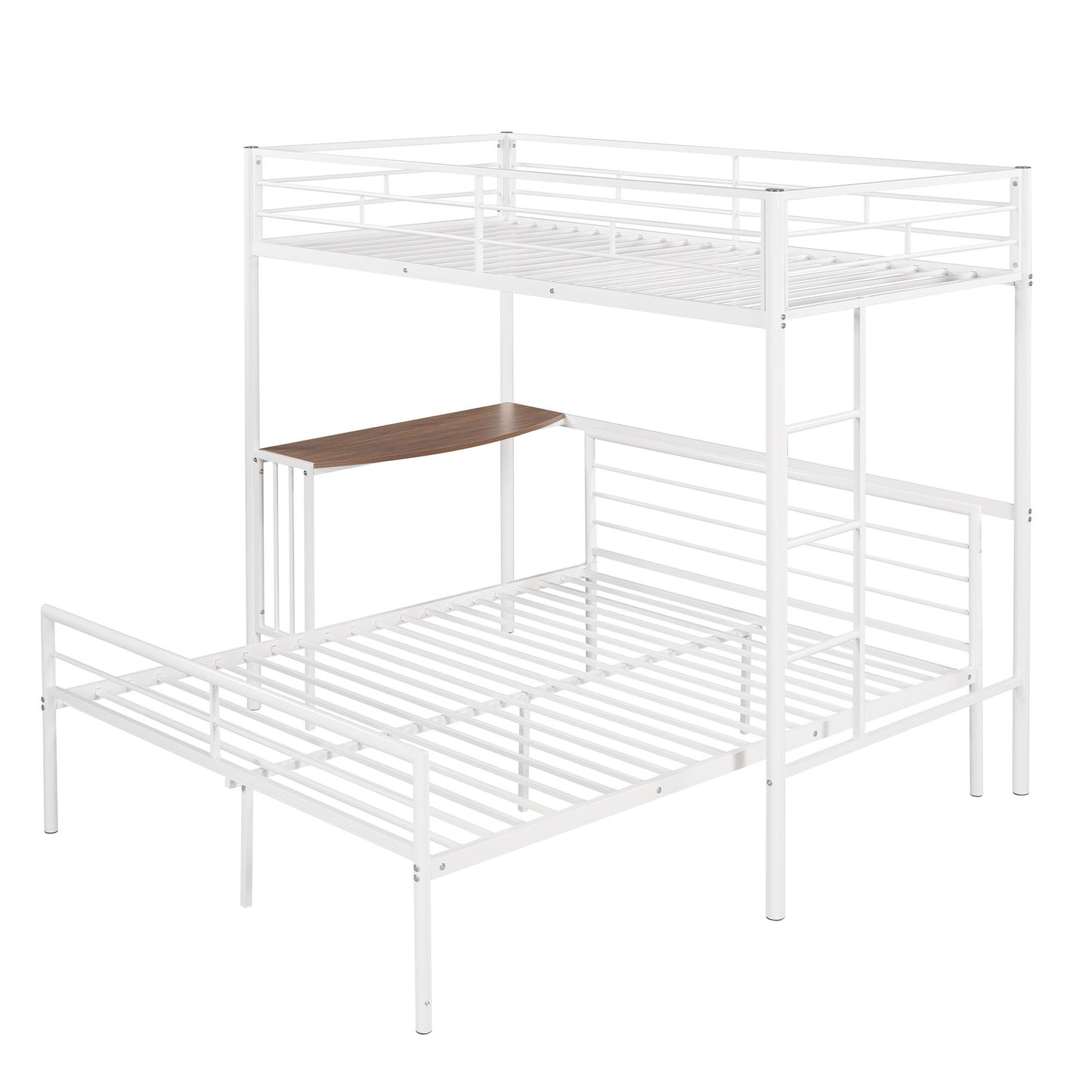Bunk Bed With Desk, Ladder And Quality Slats For Bedroom - The Sleep Loft - Online Mattress Showroom NYC