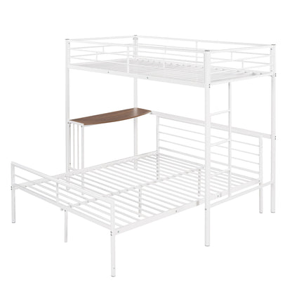 Bunk Bed With Desk, Ladder And Quality Slats For Bedroom - The Sleep Loft - Online Mattress Showroom NYC