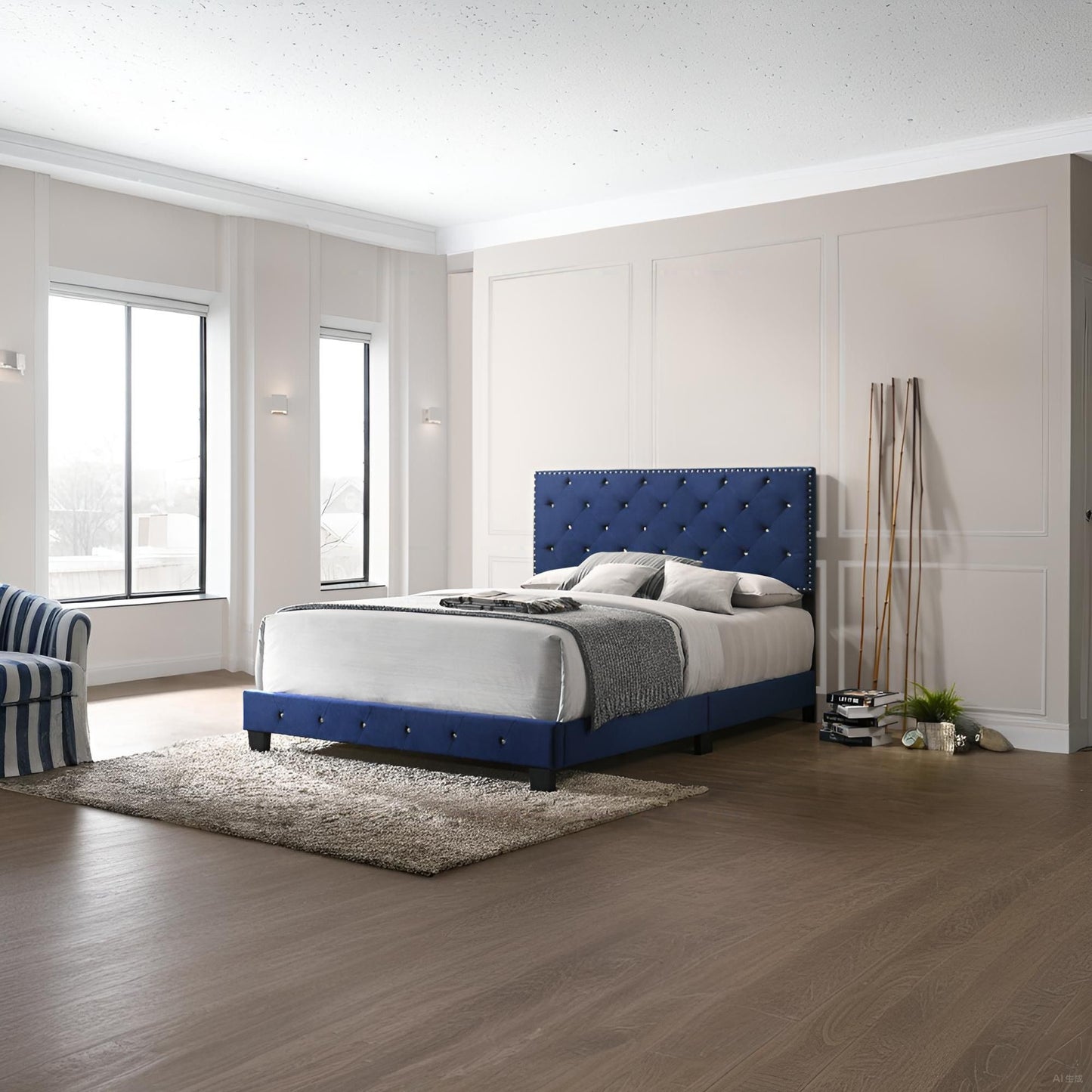 Luxurious Upholstered Bed - The Sleep Loft - Online Mattress Showroom NYC