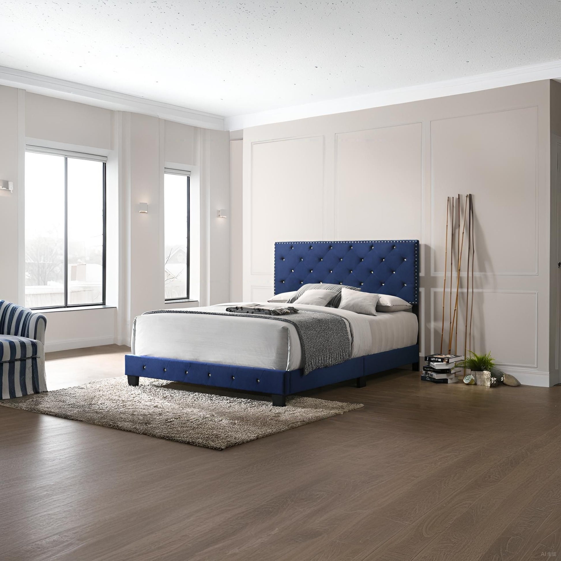 Luxurious Upholstered Bed - The Sleep Loft - Online Mattress Showroom NYC