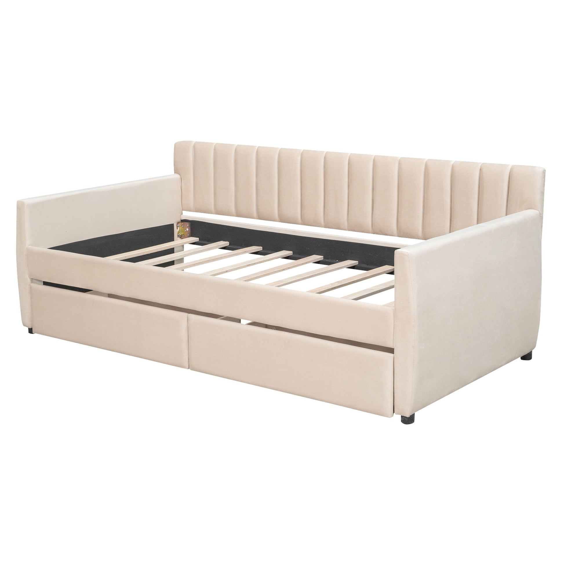 Upholstered Daybed With Slat Support - The Sleep Loft - Online Mattress Showroom NYC